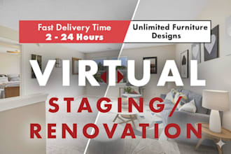 do virtual staging, virtual furniture and home renovation