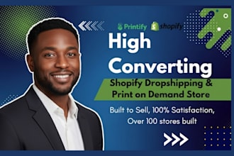 build a high converting shopify ecommerce store with custom design, cro