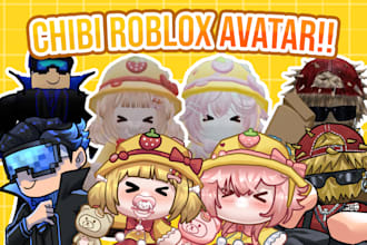 draw your roblox avatar in chibi art style