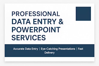 convert data entry into professional PPT slide