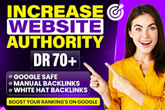 increase DR and grow your ahrefs domain rating up to 70 plus