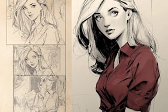 draw comic book in any style based on your script