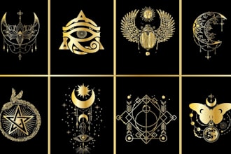 do unique sacred geometry logo, spiritual, yoga, mystical design