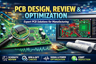 design your pcb and help you review and optimize an existing design