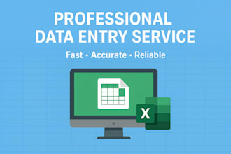 be your reliable data entry specialist for excel