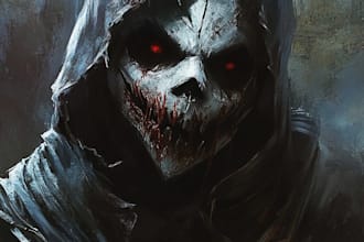 create fantasy horror character design