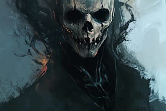 create a horror or fantasy character art