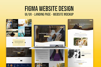 do figma design website, ui ux design, and website mockup