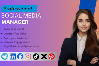 be your social media marketing manager and content creator