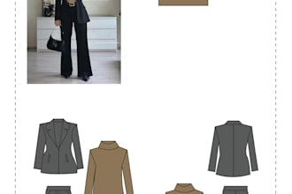 draw your fashion illustration flats and technical drawings
