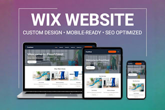 design a stunning, responsive wix website for your business