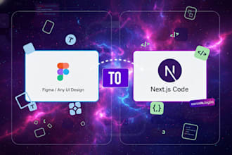 do reactjs or nextjs website from figma or UI