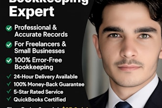 do your quickbooks bookkeeping as expert