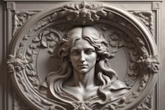 sculpt 3d custom coin models,cnc engraving,marble wall art,3d medallion,zbrush