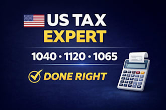 prepare and e file accurate USA tax returns for individuals and llcs