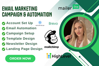 setup email marketing automation and CRM workflow in mailchimp gohighlevel brevo