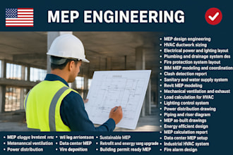 mep design hvac electrical plumbing fire protection bim revit permit drawings
