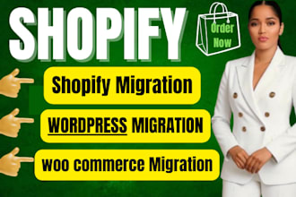 move your woocommerce or wordpress shop to shopify safely and quickly