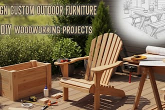 design custom outdoor furniture for DIY woodworking projects