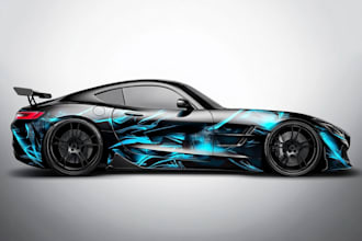 design high quality car wrap and vehicle wrap