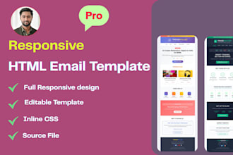 design and code responsive HTML email template