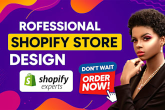 build shopify store design and redesign webiste for ecommerce and dropshipping