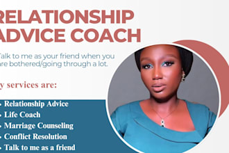 give relationship advice and personal counseling on love and friendship