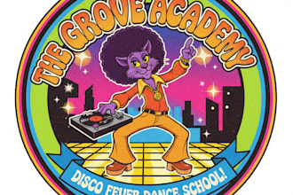 make a 70s saturday morning cartoon logo