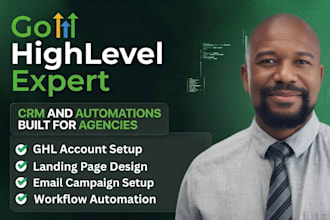design gohighlevel website, setup ghl domain, create email campaign automation
