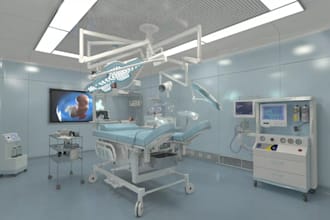design 3d clinic interior,surgery room,3d pharmacy, healthcare,medical,reception