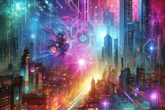 create art in cyberpunk style