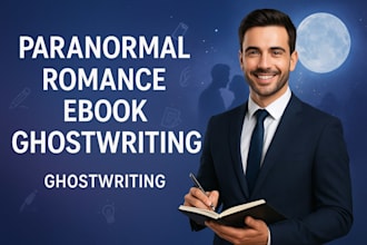 ghostwrite your paranormal romance fantasy ebook ready for KDP publishing