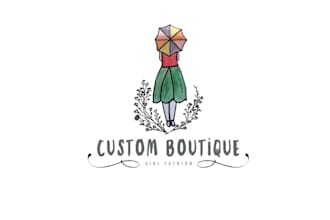 design girl fashion boutique logo