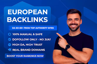 build high authority european SEO backlinks german, french and other