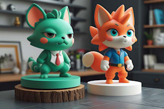 sculpt character and game character model withlowpoly 3d model