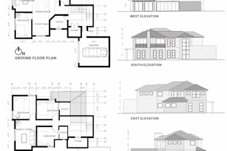 convert pdf, sketch or image into auto cad 2d floor plan dwg