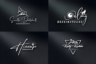 design handwritten cursive calligraphy photography signature and jewelry logo