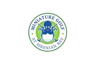 design wonderful caribbean mini golf course logo