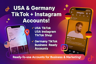 create  usa tiktok account,usa tiktok shop usa instagram account germany tiktok