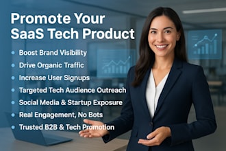 promote your saas tech product to your target audience for growth