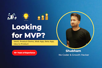 develop a functional saas mvp or web app for your startup