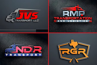 do trucking transport logistics car wash auto delivery and towing truck logo
