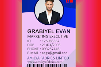 design modern id or name card