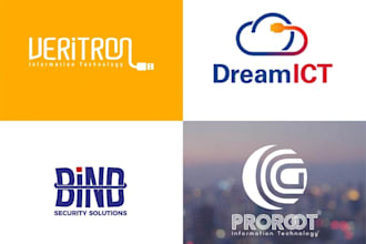 design logo about tech, startup ,security and technology