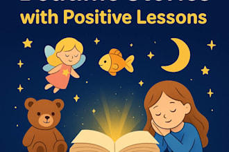 write unique bedtime stories for kids with positive lessons
