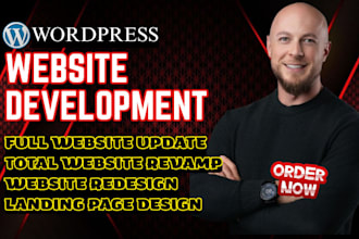 develop wordpress business website portfolio website nonprofit ngo website