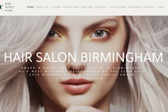 build carrd beauty salon website barber shop website spa website
