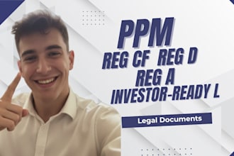 reg cf reg d reg a ppm drafting  private placement and subscription docs