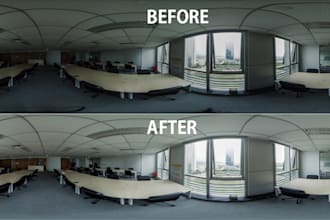 360 dng panoramas photos retouch in photoshop