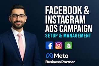 setup and manage high converting shopify fb and ig ads campaign as meta expert